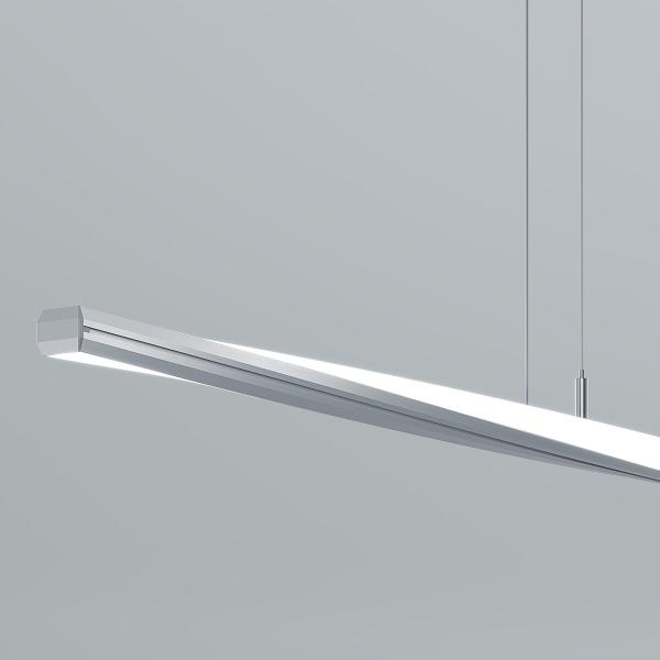 Lineare abgehängte Deckenleuchte elegante Seilleuchte verdrehte langliche Form – SPIN-H-1